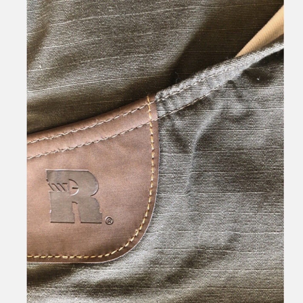 Wrangler Riggs Workwear Olive Green Canvas Ripsop Carpenter Workpants Men 38x32 - Picture 9 of 12